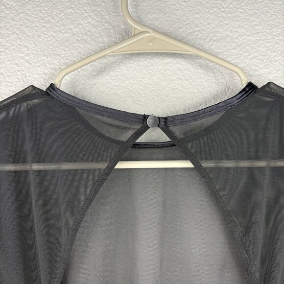 Auden Black See-thru Longsleeve Bodysuit - Picture 5 of 6